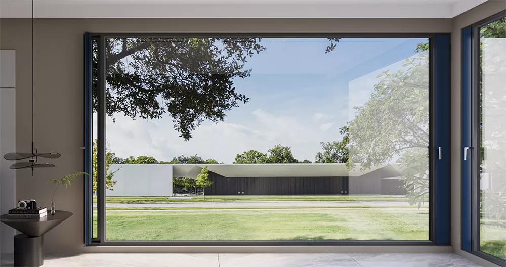 Jendela Aluminium Ventilasi Mikro yang Inovatif untuk Bangunan Perumahan dan Komersial Modern