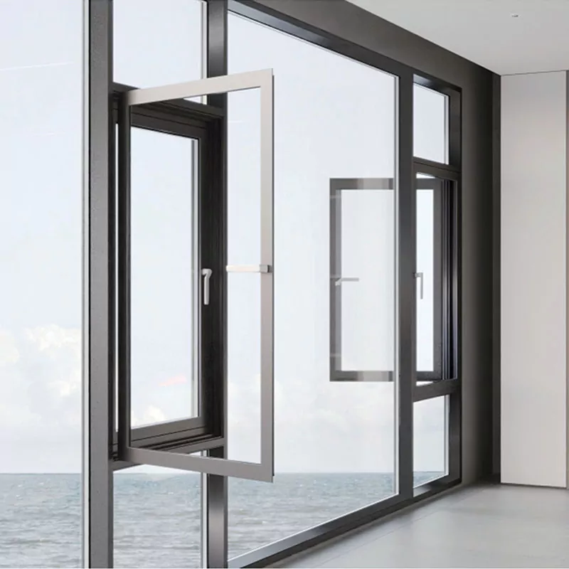 Jendela tingkap aluminium melengkung