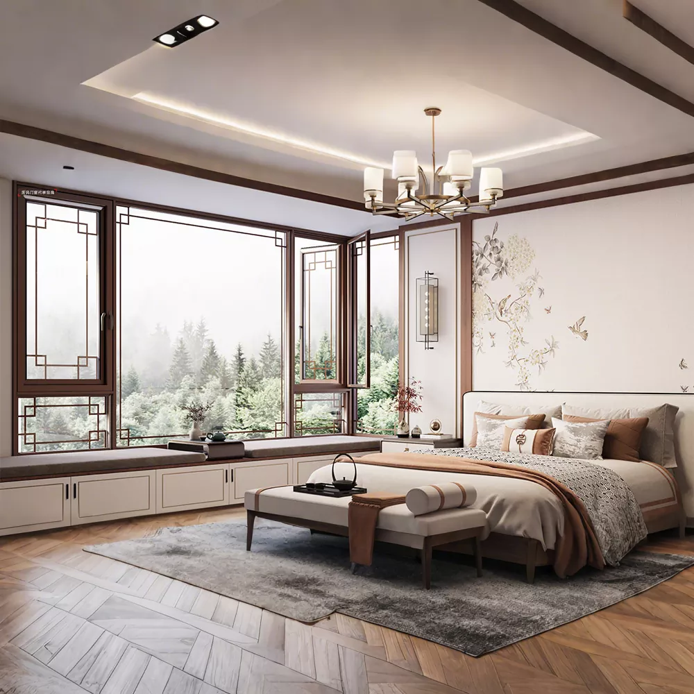 Pintu eksterior gaya antik Cina